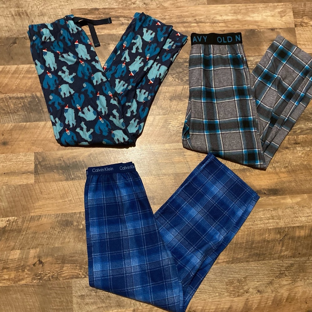 3 pair of boys PJ pants, size 14/16